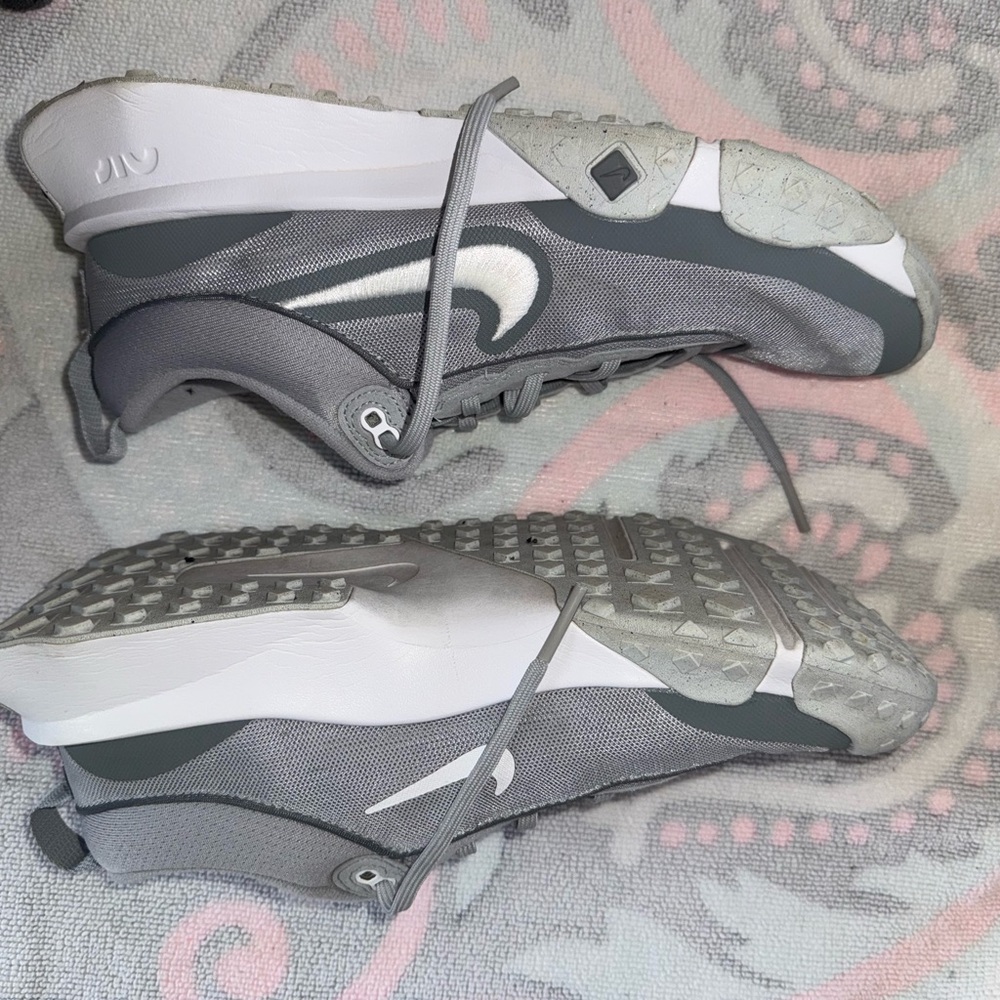 Nike Gray and White Athletic Shoes